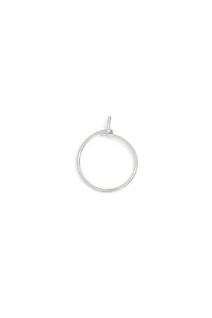 Conjunto criollos Hoop modelo 1 Plata Acero inoxidable h5